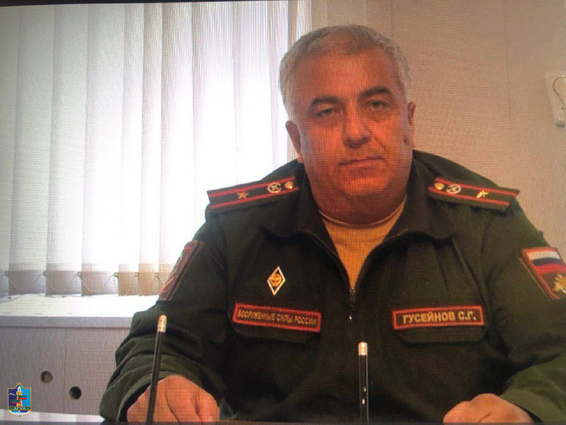 Обращение к призывникам военного комиссара по Агульско-Хивскому районам Сулеймана Гусейнова